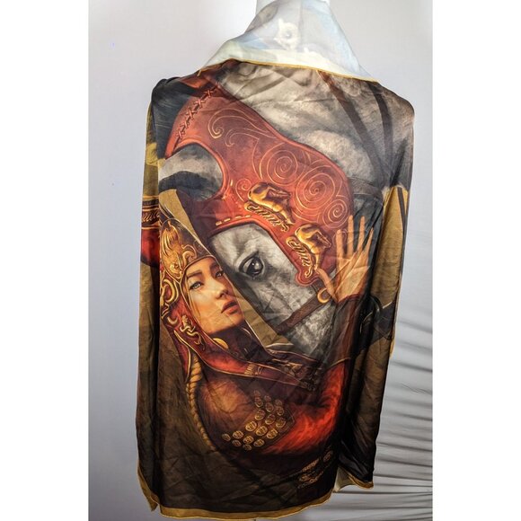 Art History Horse And Rider Printed Scarf - Picture 7 of 8